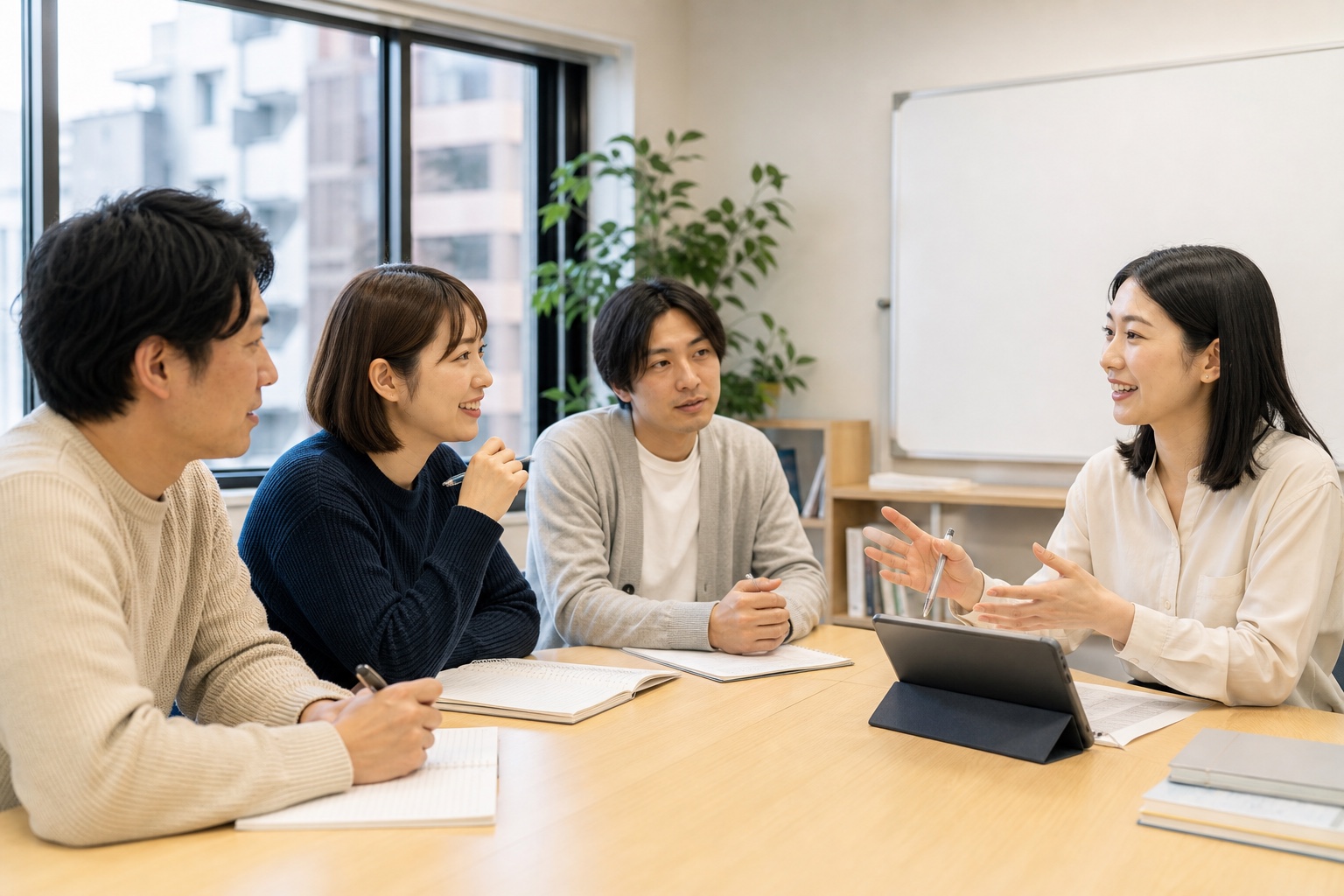 韓国語を学ぶ授業のイメージ